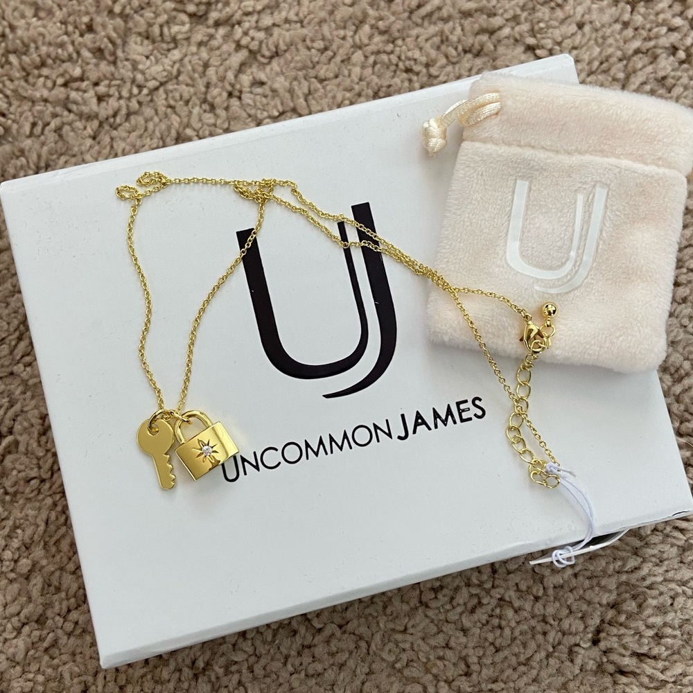 Uncommon James lock & key necklace